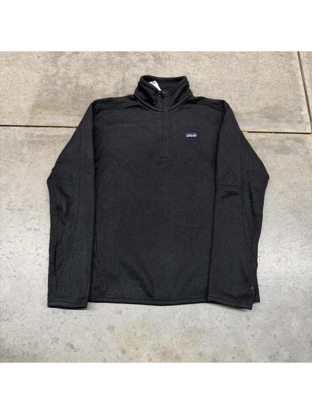 vintage patagonia better sweater quarter zip fleece jacket size medium WOMENS